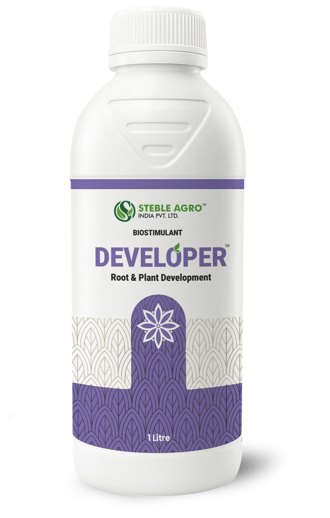 Developer biostimulant bottle